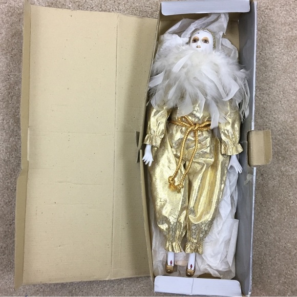 SILVESTRI Jester Porcelain Doll - Picture 2 of 4